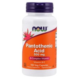 NOW Foods Acid pantotenic 500 mg 100 caps.
