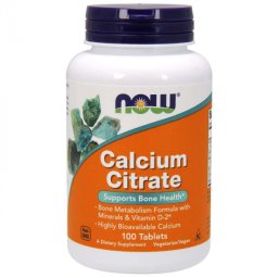NOW Foods Citrat de Calciu 100 tab.