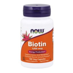 NOW Foods Biotină 1000 mcg 100 caps.
