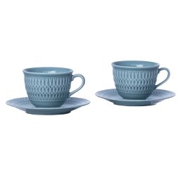 SOFIA AZURE Serviciu ceai / cafea portelan 6 persoane 250 ml