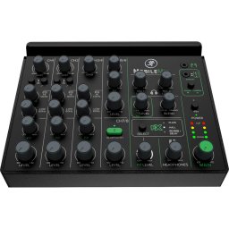 Consola DJ MobileMix, 8 canele, Bluetooth, Negru