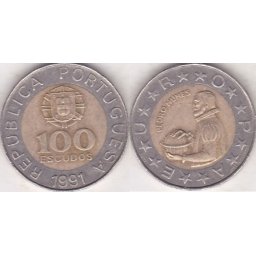 Portugalia 1991 - 100 escudos, circulata