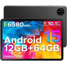 Tableta Doogee Tab A9, Wi-Fi, 10.1-inch, 3GB RAM, 64GB, Camera 8MP + 5MP, Dual Speakers, Android 15, Black