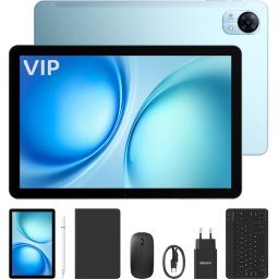 Tableta Doogee Tab G5 VIP, 4G SIM, Wi-Fi, 10.1-inch 120Hz IPS, Octa-Core, 128GB, Camera 8MP + 5MP, GPS, Stereo, Android 16, Blue