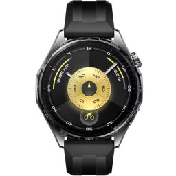 Ceas Smartwatch Huawei Watch GT 6, 46mm, Bluetooth, NFC, Black Stainless Steel Case, Black Fluoroelastomer Strap