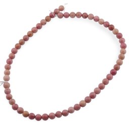 Sirag Rodonit roz sfere 6mm, 38cm