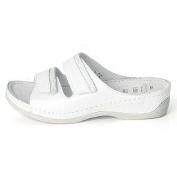 Papuci dama, Batz, Rea-Alb, casual, piele naturala, ortopedici, cu platforma, alb (Marime: 36)