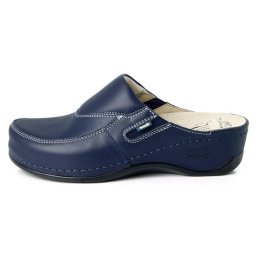 Saboti dama, Batz, FC10-Albastru-Inchis, casual, piele naturala, ortopedici, cu platforma, albastru inchis (Marime: 39)