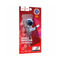 Folie Protectie Hoco Privacy G15 Apple iPhone 16 Pro Max Sticla Securizata Full Glue 5D