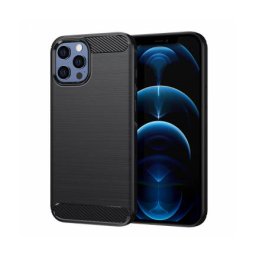 Husa Techsuit Apple iPhone 12 Pro Max Carbon Negru