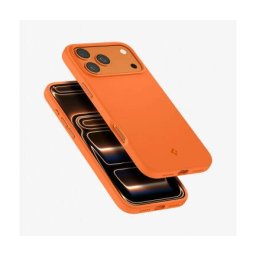 Husa Spigen Apple iPhone 17 Pro Max Silicone Fit Portocaliu