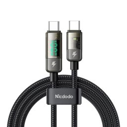 Cablu Date si Incarcare Mcdodo USB-C - USB-C CA-3610 Display Auto Power Off 100W 1.2m Negru