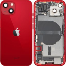 Piese si componente Capac Baterie Apple iPhone 13, Cu Carcasa Mijloc, Full Parts, Rosu, Swap