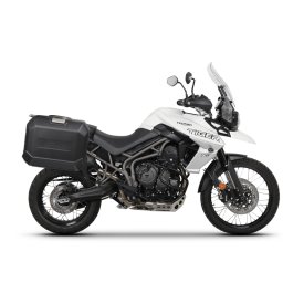 Set complet cutii aluminiu laterale, 36L 47L SHAD TERRA NEGRU, include kit montare SHAD TRIUMPH Tiger 800
