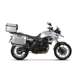 Set complet de cutii de aluminiu SHAD TERRA, 37L cutie centrala si 36L 47L cutii laterale, incluzand set de montaj si placa SHAD BMW F 650 GS F 700 GS F 800 GS (2008 - 2018)