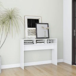 Masa consola, alb, 105x30x80 cm, PAL GartenMobel Dekor