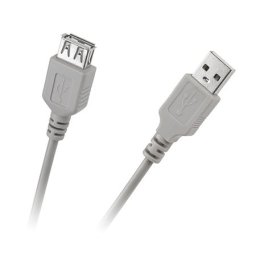 Cablu prelungitor USB 2.0 1,8 m, conector A tata la A mama, gri