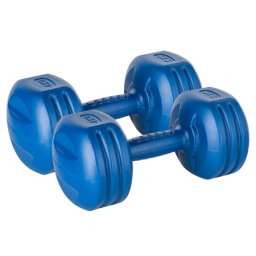 Set gantere compozit Rebel Active 2 x 4 kg, acoperire PVC pentru antrenament