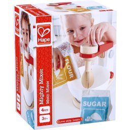 Mixer de bucatarie din lemn Hape pentru copii, 3 ani+, multicolor