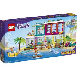 LEGO Friends Casa de vacanta pe plaja 41709, 686 piese, 7+ ani