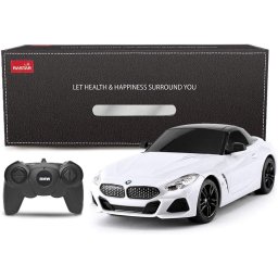 Masina cu telecomanda BMW Z4 Roadster alba, scara 1:18, Rastar