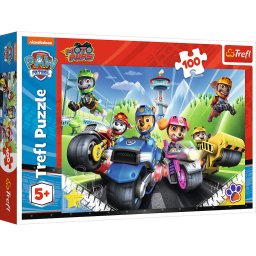 Puzzle Trefl 100 piese Patrula Catelusilor pe motociclete, 5+