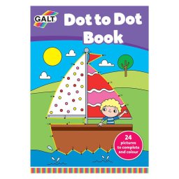 Carticica Dot to Dot Galt cu 24 imagini de unit puncte si colorat