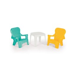 Set masuta cu 2 scaune pentru copii, model Pastel, Dolu
