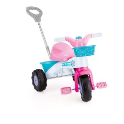 Tricicleta roz cu maner parental pentru copii My First Trike Dolu