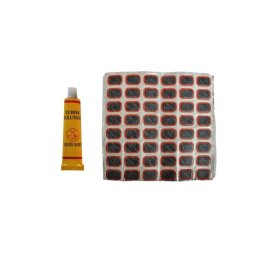 Set 48 petice reparatie camera anvelopa 30x20 mm cu adeziv inclus