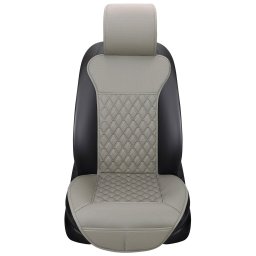 Husa universala scaun auto RoGroup din piele PU, antialunecare, gri