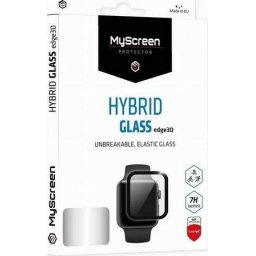 Folie de sticlă hibridă MyScreen HybridGLASS Edge 3D pentru Apple Watch 6 / SE - 40 mm - negru