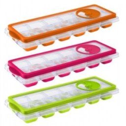 Set 3 x Tavita pentru Cuburi Gheata, din Plastic, Diverse Culori, Herevin