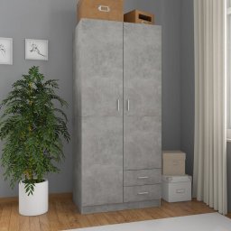 Sifonier, gri beton, 80x52x180 cm, PAL GartenMobel Dekor