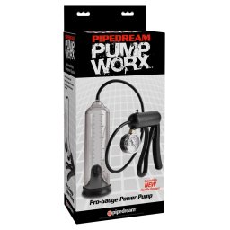 Pipedream Power Pump Pro-Gauge Pompă pentru penis cu manometru și vacuum reglabil