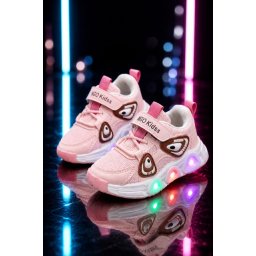 Adidasi roz cu luminite Panda New Style