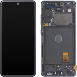 Piese si componente Display cu Touchscreen Samsung Galaxy S20 FE G780, cu Rama, Bleumarin, Service Pack GH82-24220A