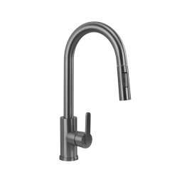 REA-B7574 - Baterie pentru chiuvetă ONTARIO cu pulverizator extractibil, 38 cm, finisaj titan