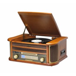 Sistem Audio Retro Denver MCR-50MK3 cu Pick-up CD Player Casetofon Radio AM/FM Putere Maxima 50W Maro