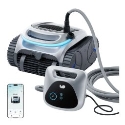 Robot de Curatare Piscine Bublue BuHybrid L6 180 Î¼m IPX8 Black Grey