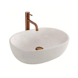 REA-U8480 - Lavoar pentru blat AMELIA 34,5x48 cm ceramică/imitație de piatră