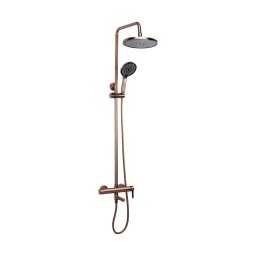 REA-P8715 - Set de duș cu baterie ARCOS, cupru periat