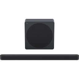 Soundbar Slim TCL A65K , 3.1.2, 410W, Bluetooth 5.3, Sunet Bang & Olufsen, Dolby Atmos & DTS-Virtual:X, HDMI eARC, Subwoofer Wireless, Negru