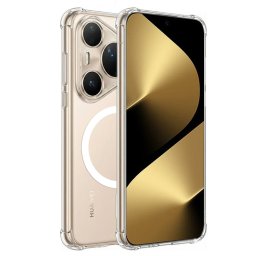 Husa de protectie Techsuit Shockproof Clear Silicone MagSafe compatibil cu Huawei Pura 80 Ultra, Transparent