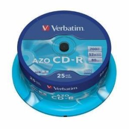 CD-R DataLifePlus AZO 25 Bucati, 700MB, 80min, 52x, Crystal, Cake Box, 43352