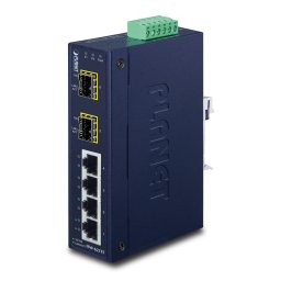 Switch PLANET ISW-621TF network switch Unmanaged L2 Fast Ethernet (10/100) Blue