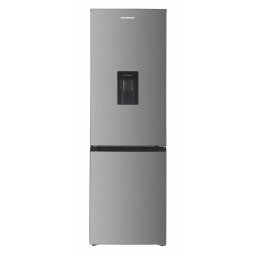 Aparate Frigorifice Combina frigorifica Heinner HC-HM313XWDE++, 313 l, Clasa E, Dozator de apa, Control electronic cu termostat ajustabil, Lumina LED, Decoratiuni cromate, H 185.8 cm, Aspect Inox