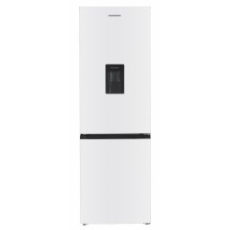 Aparate Frigorifice Combina frigorifica Heinner HC-HM313WDE++, 313 l, Clasa E, Dozator de apa, Control electronic cu termostat ajustabil, Lumina LED, Decoratiuni cromate, H 185.8 cm, Alb