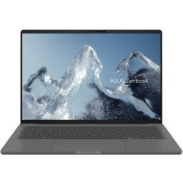 Notebook Zenbook A14 UX3407NA-QD282W, Qualcomm Snapdragon X2 Elite X2E-88-100, 14 inch, RAM 16GB, SSD 512GB, Qualcomm Adreno, Windows 11, Iceland Gray