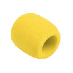 Burete de microfon galben Azusa, protectie anti-vant (set 5 buc.)